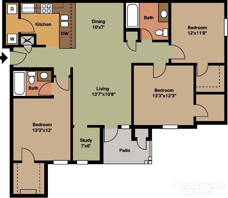 Floor Plan - The Vermillion