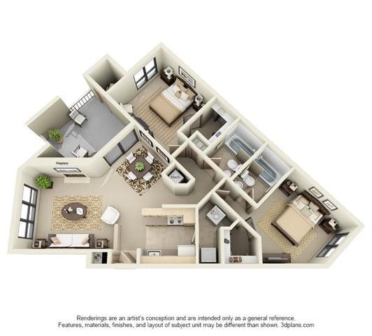B2 | 2BD, 2BA | 1048SF - B2