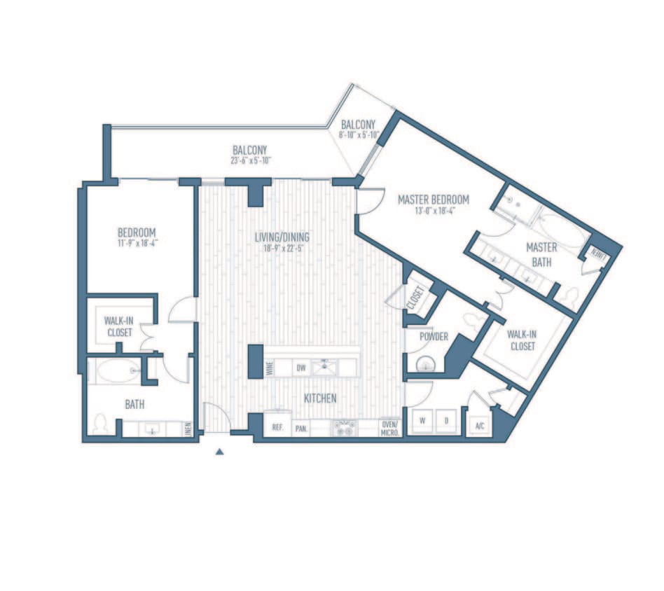 One Hermann Place - B14 - 2.5 Beds - 2.5 Baths - 1585 Sq. ft. - B14