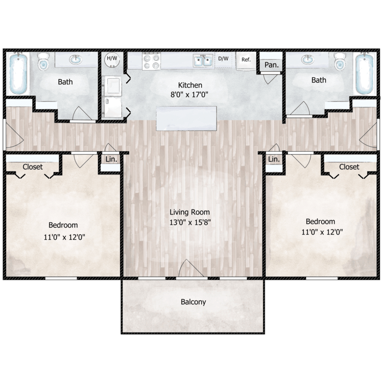 2B2BRoomate_Renovated_725823.png - BRAND NEW 2 Bed 2 Bath