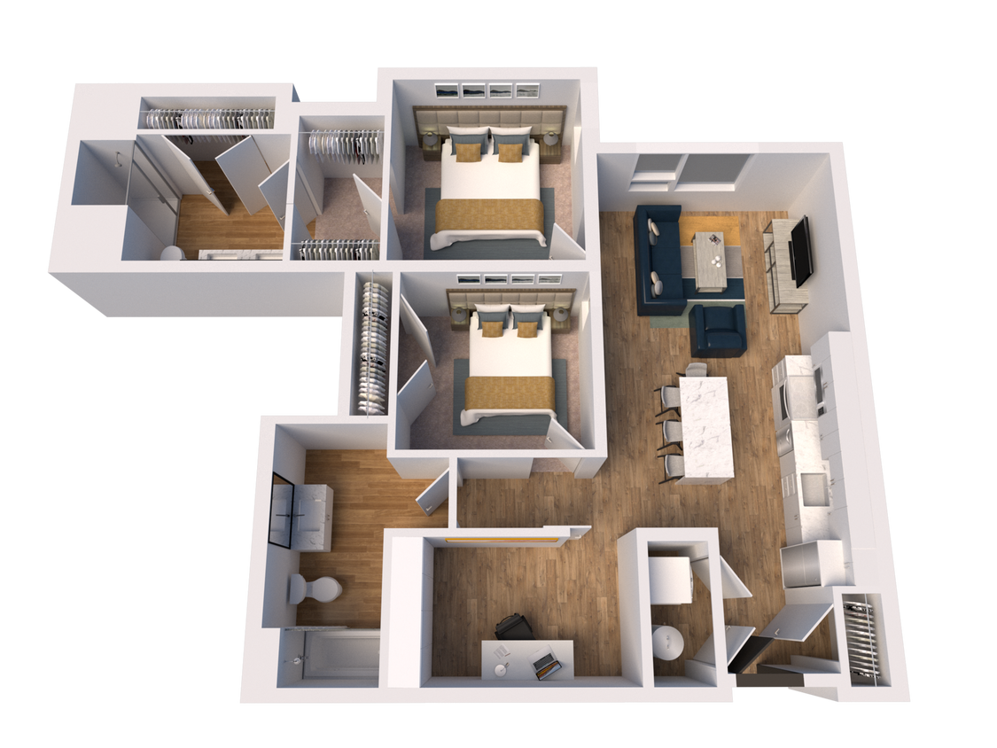 C3-Den floor plan The James - C3-Den