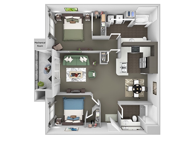 Floor Plan - B1 (Cottonwood)