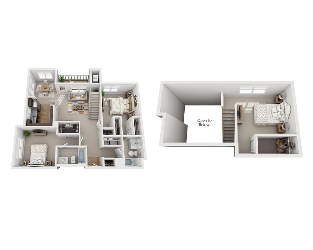 Floor Plan - Bamboo Gardens Loft (B2EL)