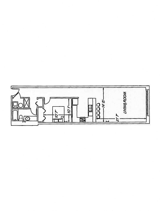 Floor Plan - 1 Bedroom FP B5.2
