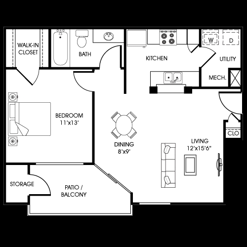 The Catamaran - 1 Bdrm/1 Bath