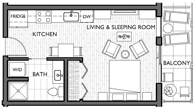 Floor Plan - Studio A-B