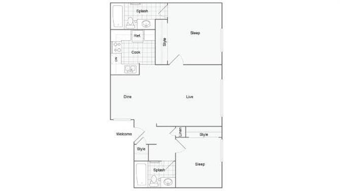 Floor Plan - 2/2A