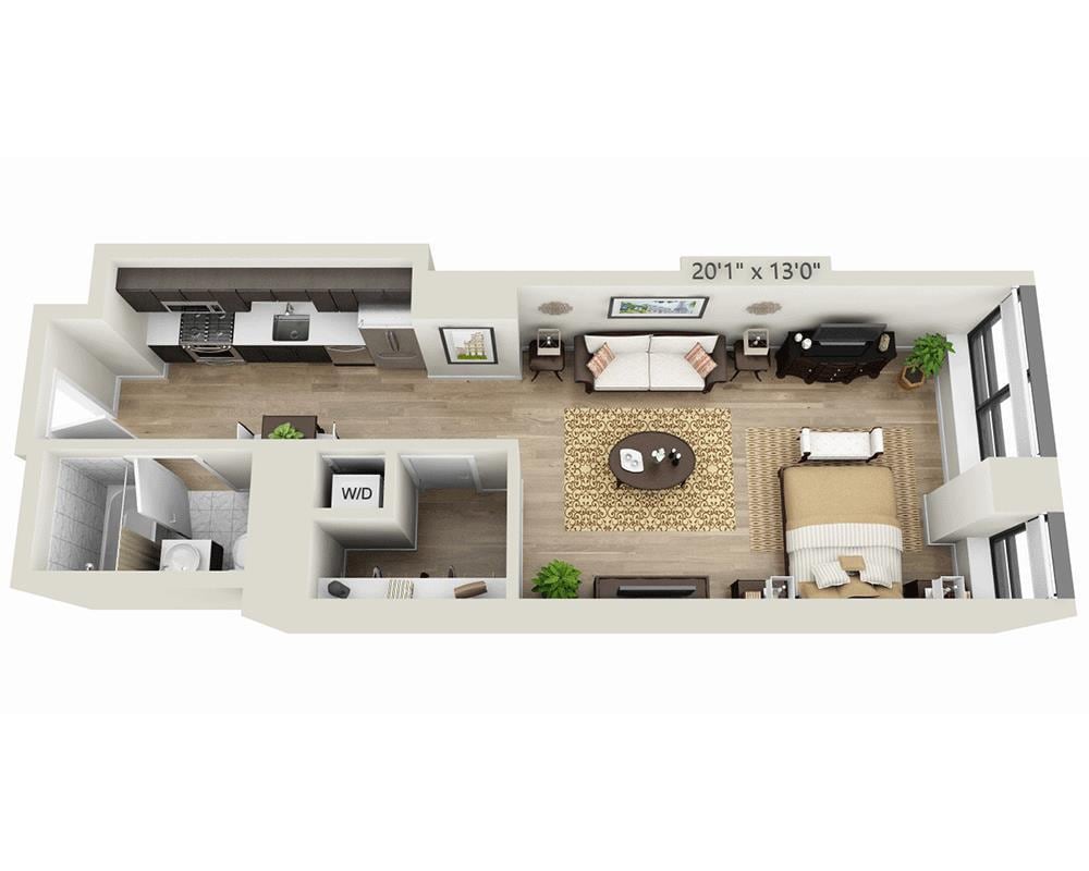Floor Plan - Studio E1YA