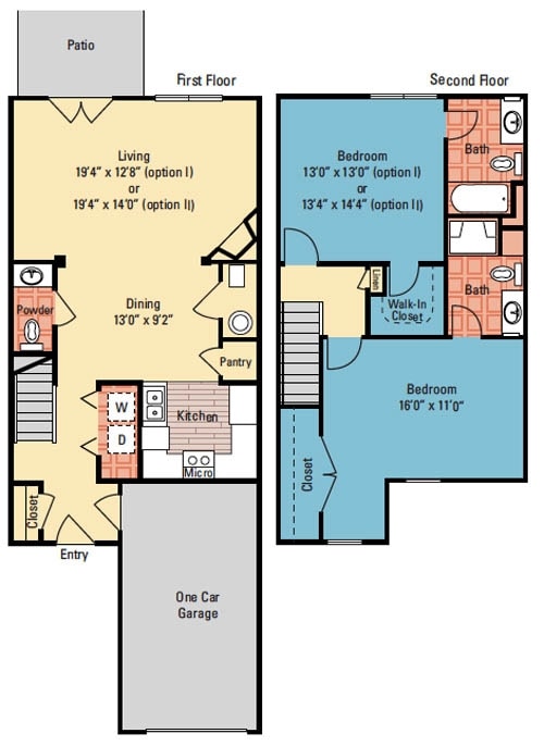 The Quartz II - B8b - Two Bedroom, Two and a half Bathroom