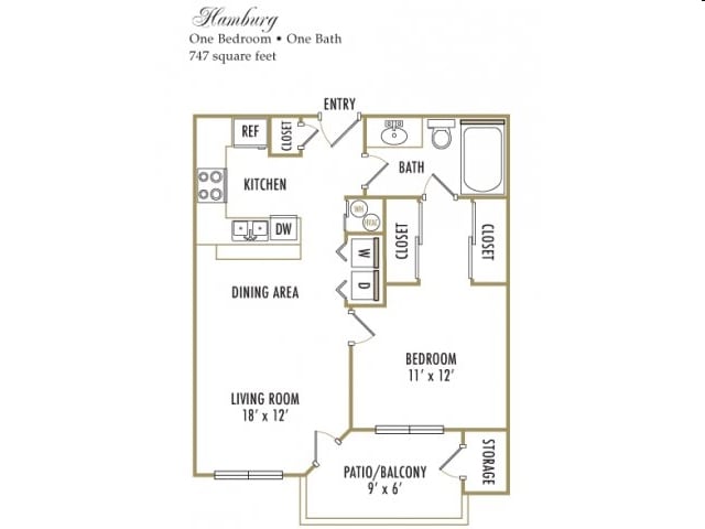 1BR/1BA - A2