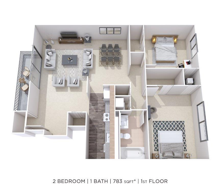 Floor Plan - Two Bedroom