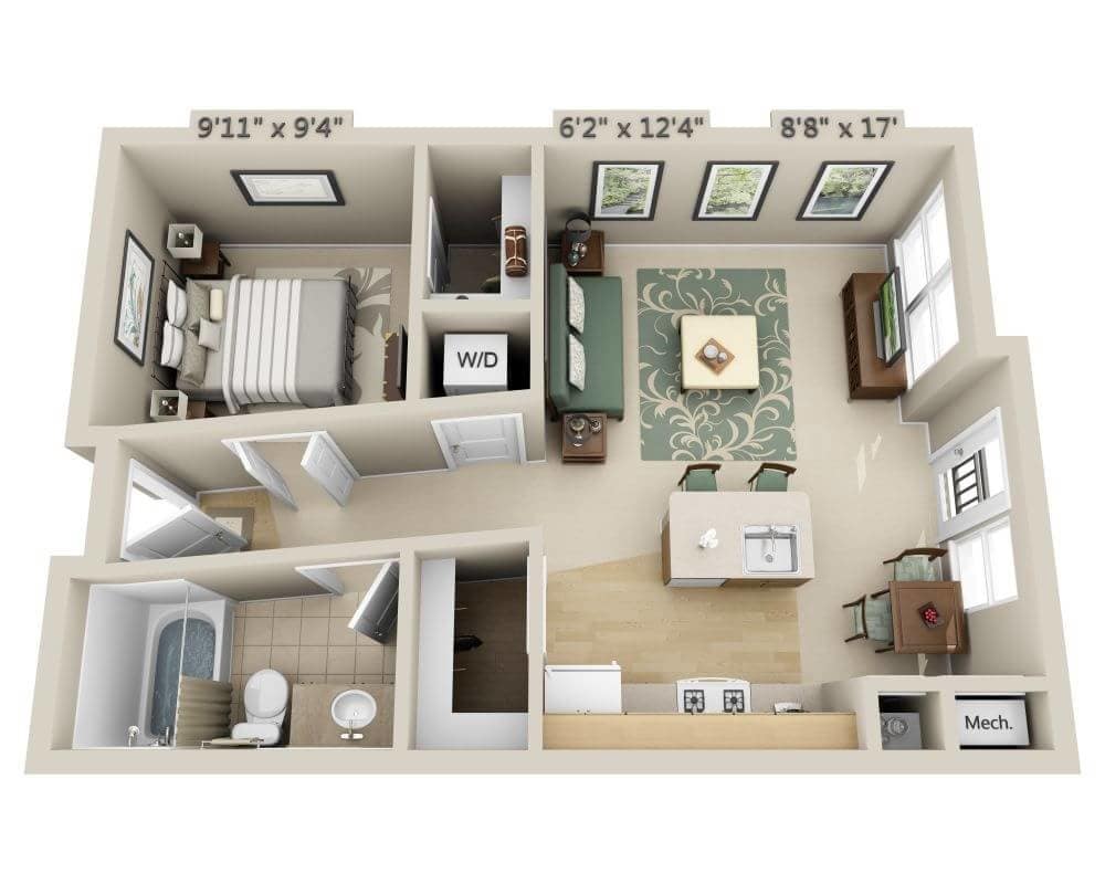 Floor Plan - Studio E1A