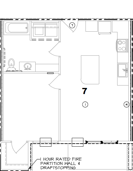 Floor Plan - 1 bed / 1 Bath / 1 Stall Detached Garage / Lowe...