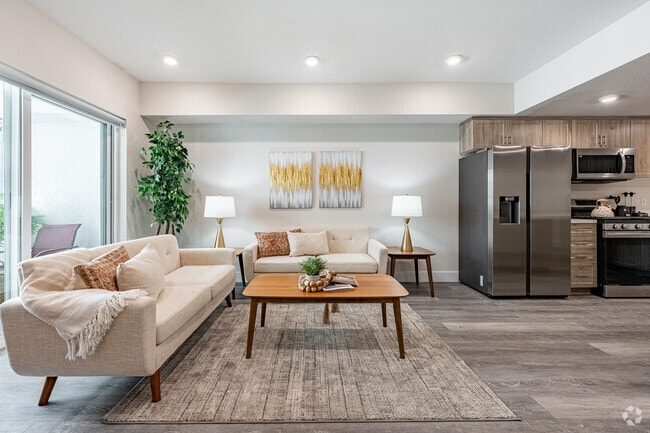 2BR, 2BA - 1,108SF - Living / Dining Room - The SECRET in K-Town, 3050 W 11th St.