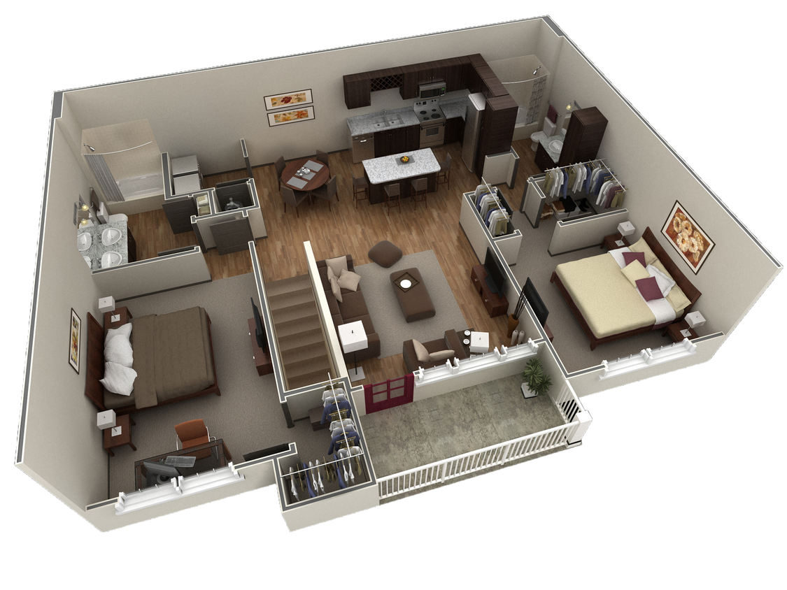 Floor Plan - 2 BR Grand Overlook