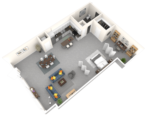 Floor Plan - Live - Work Loft