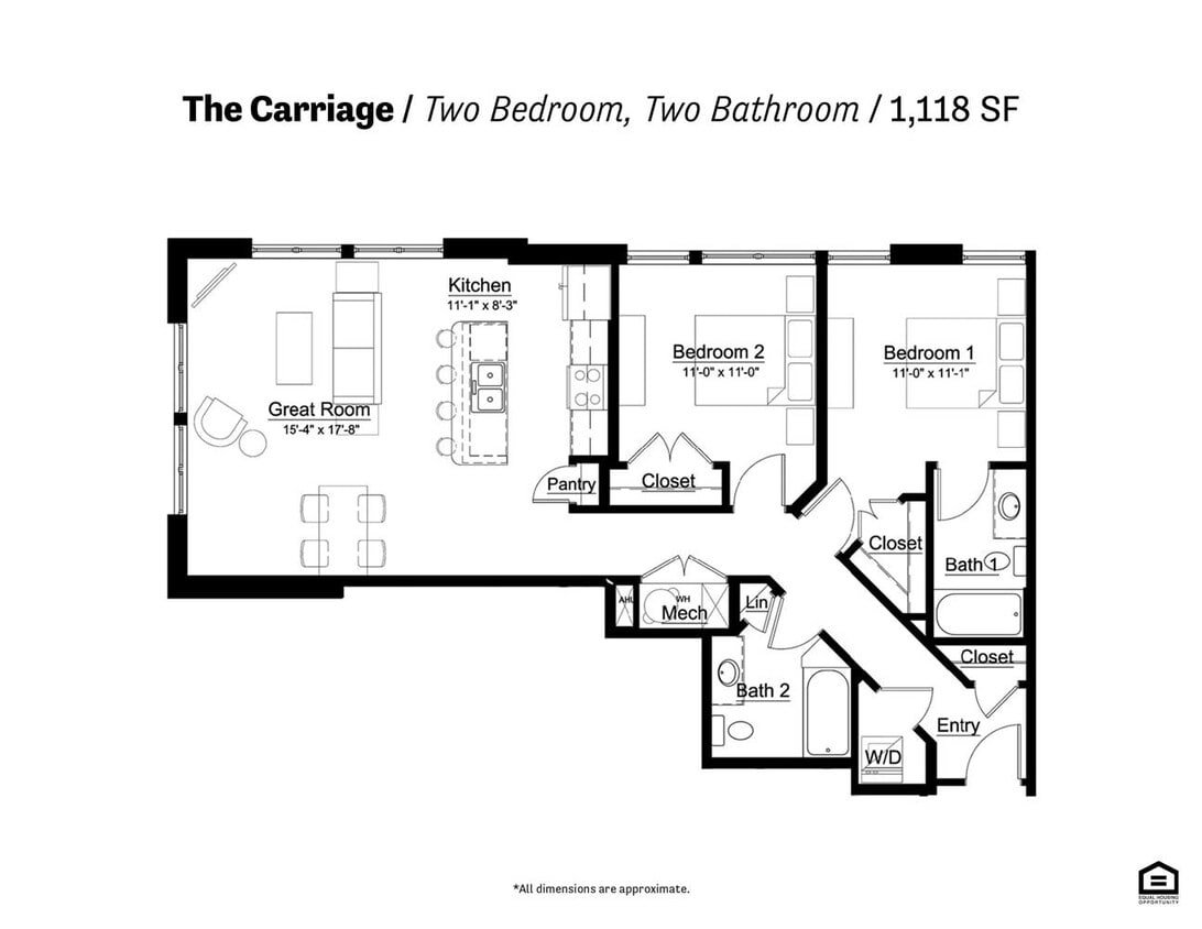 Floor Plan - The Carriage