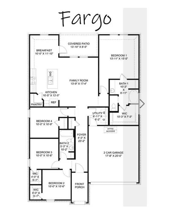 Floor Plan - 4 Bedroom