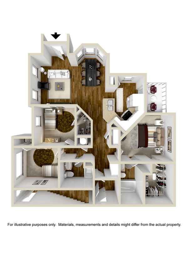 Floor Plan - Three Bedroom