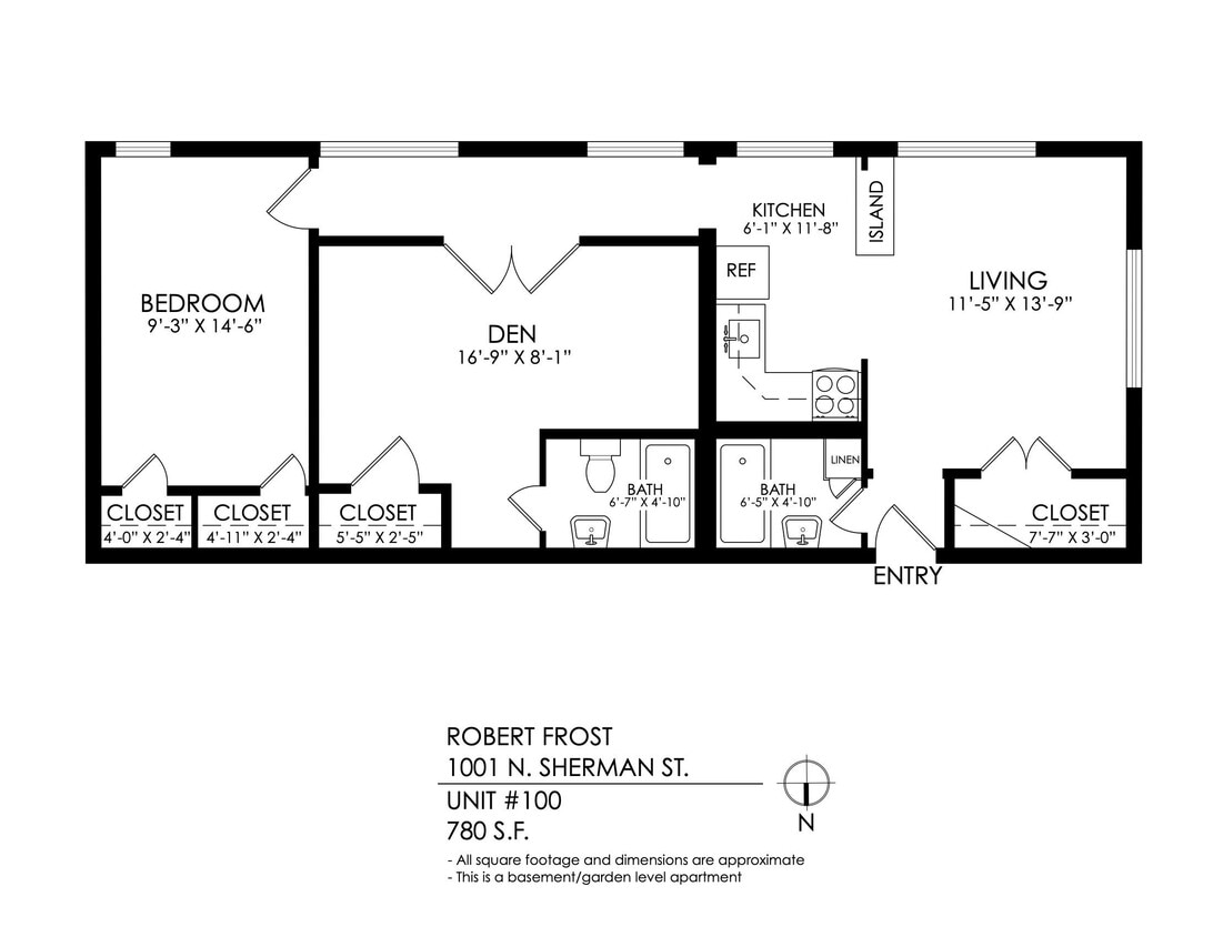 Floor Plan - 2 Bedroom, 2 Bathroom
