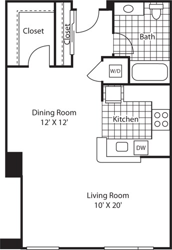 Floor Plan - Studio 859 B