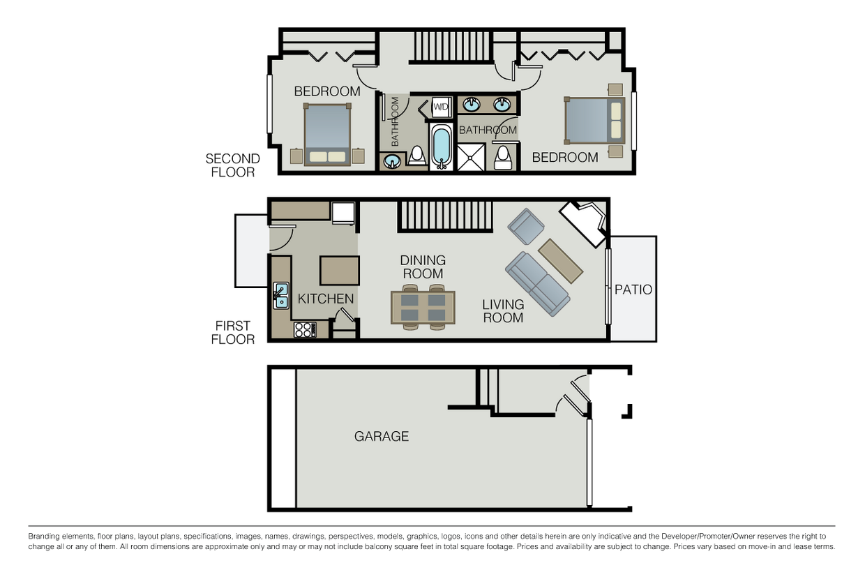 Floor Plan - Aster Townhome