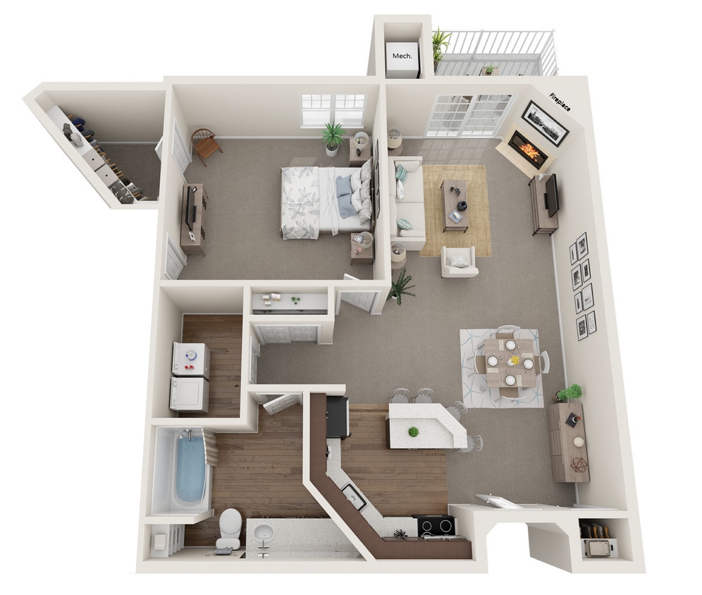 The Chamberlain I | The Landmark at Hatchery Hill | Apartments in Fitchburg, WI - The Chamberlain I