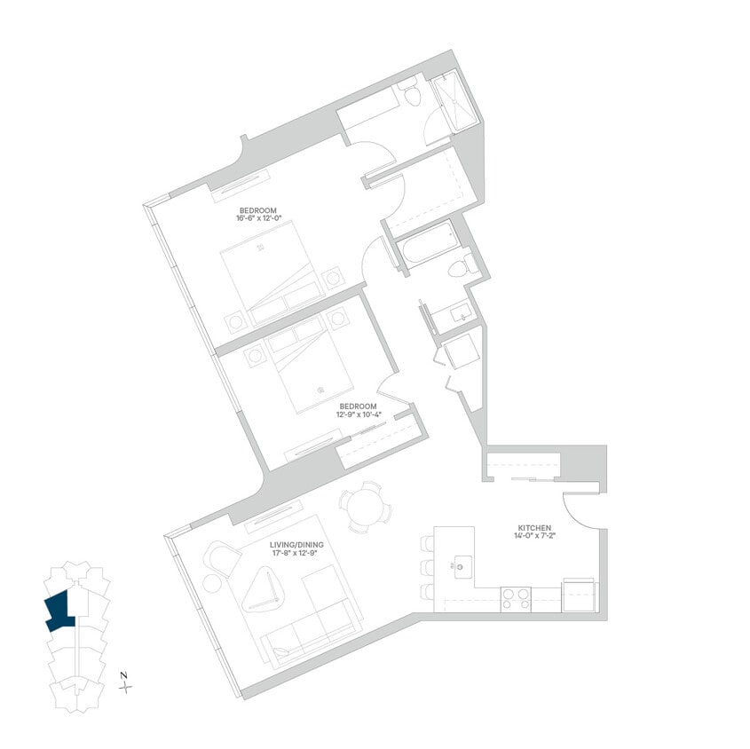 Floor Plan - 100N_2b11b