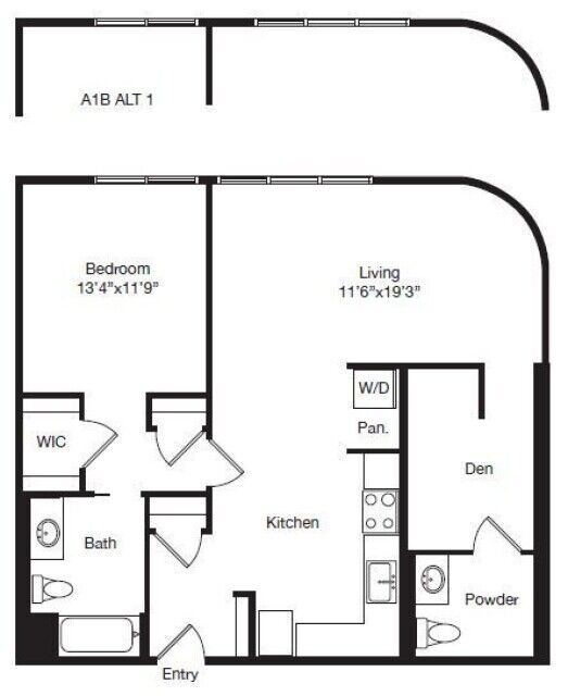 Floor Plan - A09A | 1X1 ALT