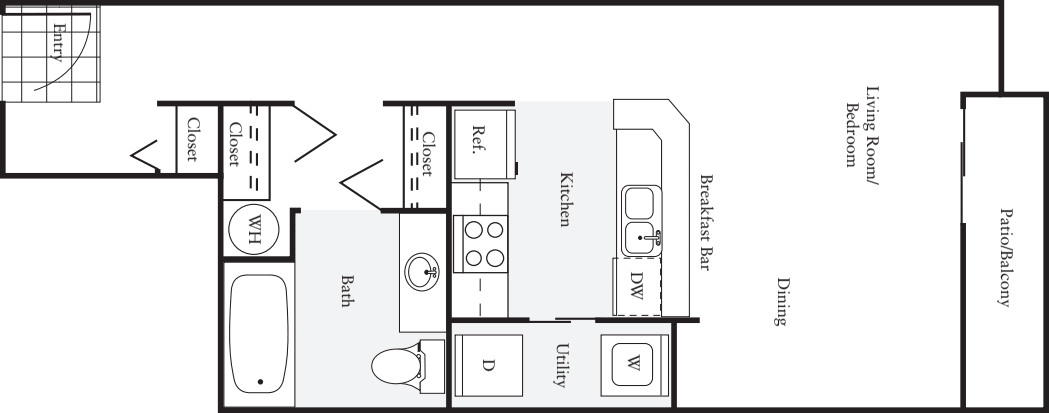 Floor Plan - Studio - K