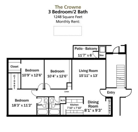 Floor Plan - 3B2B- HYB