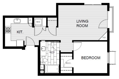 Floor Plan - 1x1 868