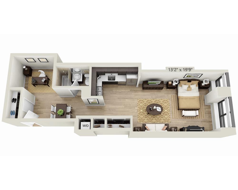 Floor Plan - Studio E1YK