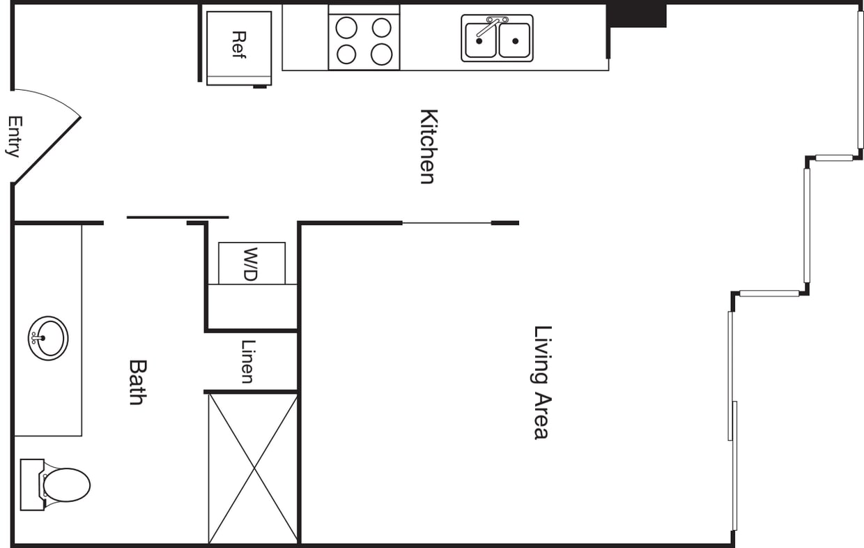 Floor Plan - Studio - H