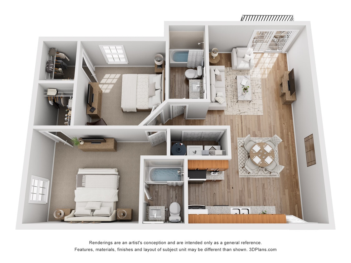 Floor Plan - Two Bedroom