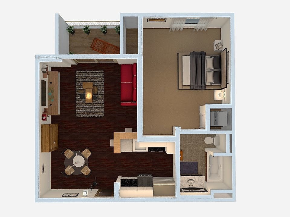 Floor Plan - 1 Bedroom