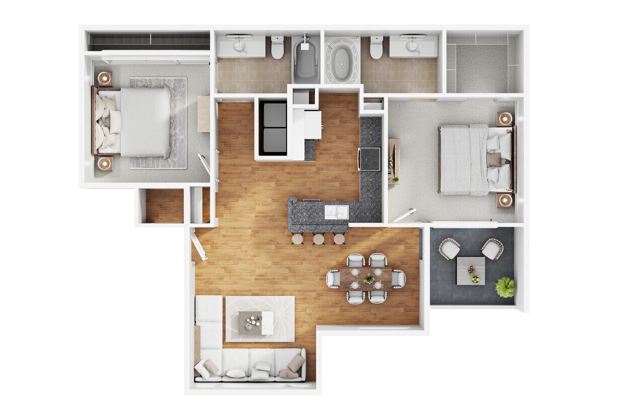 Floor Plan - 2b2
