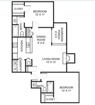 2BR/2BA - B2