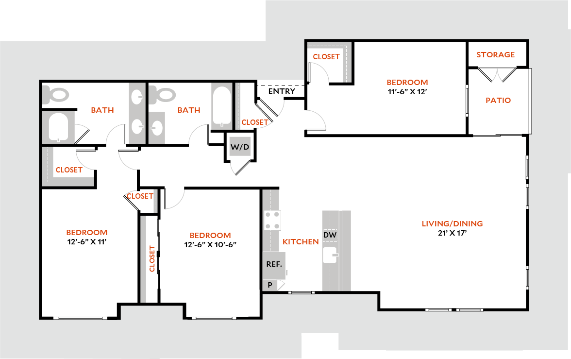 Floor Plan - Plan 3B