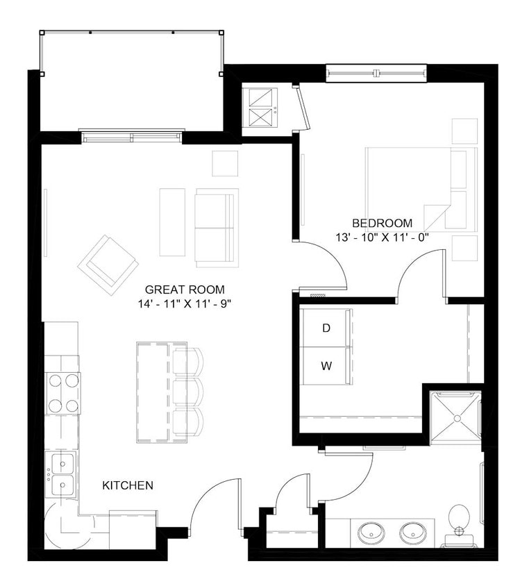 Floor Plan - The Logan A (B2A)
