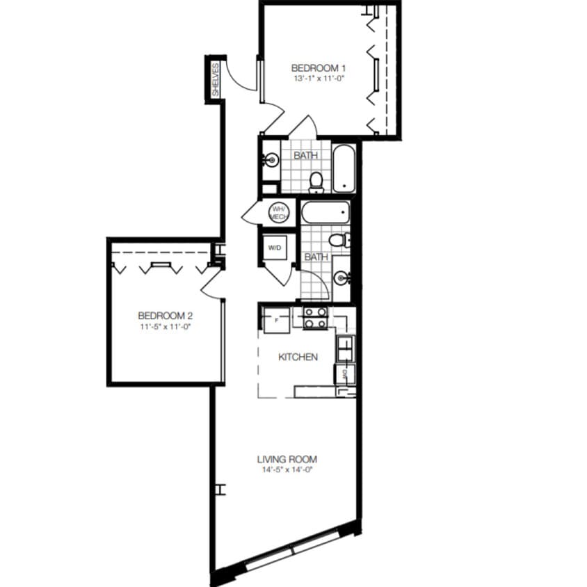 Floor Plan - UNIT 612B