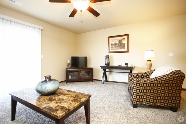 2 BR, 2 BA - 1,050 Sq Ft - Living Room - Woodsage Apartments