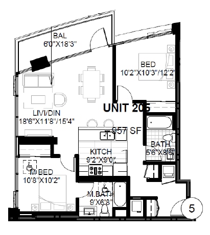 Floor Plan - SPIRE 2B