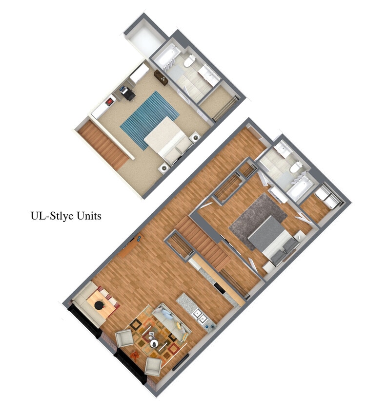 Floor Plan - 2x2 UL