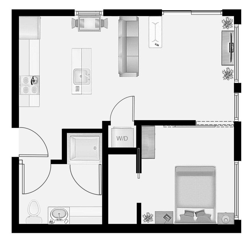 Floor Plan - 1x1