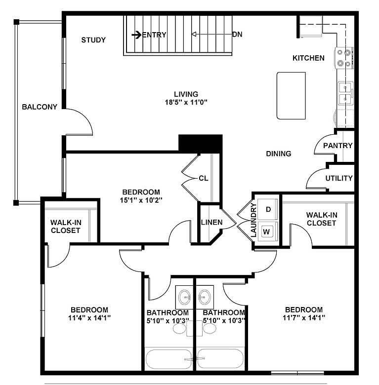 C4 Floorplan w Dimensions - C4