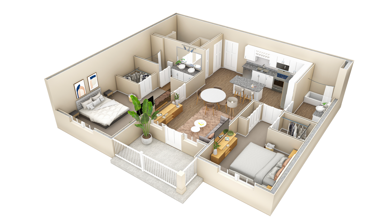 Floor Plan - 2 BR Haven Summit