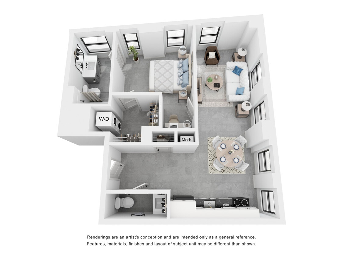 Woolf - 1 Bed, 1 Bath, 712 sq. ft. - Woolf