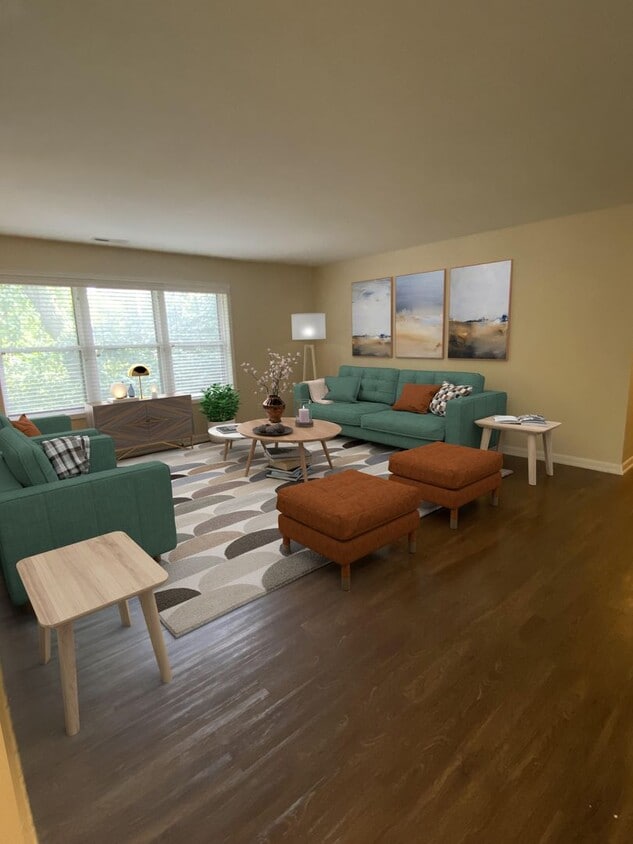 Floor Plan - Upgraded 1, 2 and 2.15 bath apartments