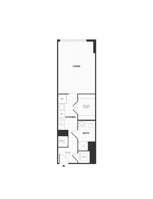 Floor Plan - Studio/1 Bath